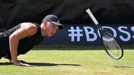 Rasentennis mit Justin Engel: Der 17-jährige Nürnberger ist ausgeschieden