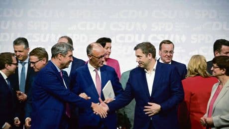 Pas encore élu par le Bundestag, Friedrich Merz annonce mesures anti-immigration, dérégulations et course à l’armement