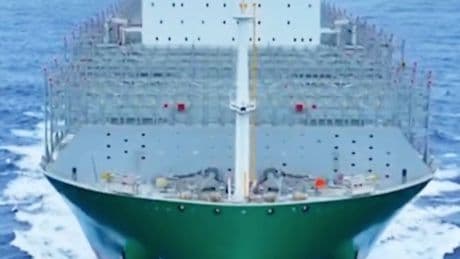 World’s largest cargo ship as tall as a SKYSCRAPER launched by China in face of Trump’s global trade war