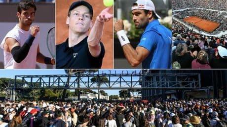 Internazionali Roma, pagelle: Sinner-mania (9), l'emozione di Berrettini (7), la canotta di Musetti (5), il brutto gesto di Tsitsipas (2)