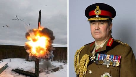 Everyone in the UK must prepare for missile attacks, warns top general