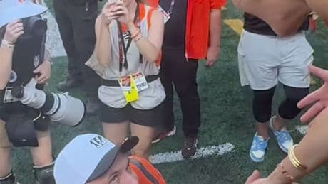 Jake Browning has special moment with fiancée after Bengals heroics: ‘First time’