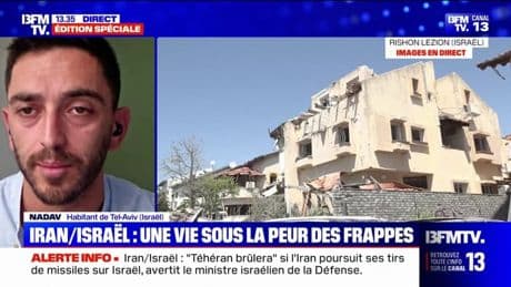 "Cette nuit n'était pas simple": cet habitant de Tel-Aviv témoigne de la violence des échanges de frappes entre Israël et l'Iran