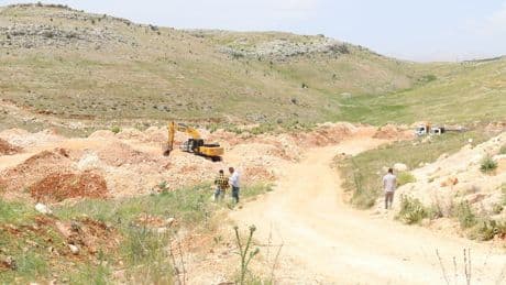 7 köyün ortasına kurulacak taş ocağına köylüler tepkili