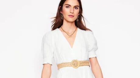 Boden 'flattering' white summer dress gets compliments for 'skimming curves'