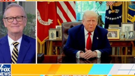 Trump applauds ‘special guy’ Steve Doocy as emotional Fox & Friends veteran quits the curvy couch