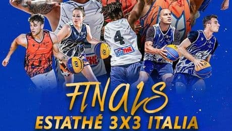 Il 30 luglio al via le Estath&eacute;&nbsp;3&times;3 Italia Finals. In palio a Riccione i titoli&nbsp;3&times;3 Open, U18, U16, U14. Fasi Finali su YouTube
