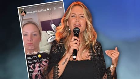 Schock im Urlaub: Sonia Liebings Tochter muss operiert werden