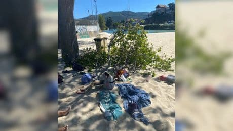 Herida grave una mujer tras caerle encima una rama de 400 kilos en una playa de Vigo