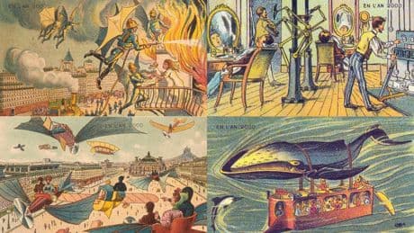 Taxis volants, robots-barbiers et chauffage au radium: comment imaginait-on l'an 2000 à la fin du XIXe siècle?