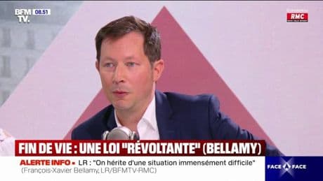 Loi sur la fin de vie: "Ce qui me révolte, c'est qu'on voudrait faire croire aux Français que le choix est entre souffrir et mourir", assure François-Xavier Bellamy (LR)