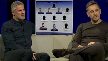 Gary Neville and Jamie Carragher reveal their XI of the season live on Sky Sports but can only agree on five players