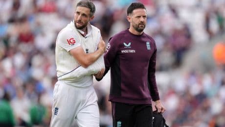 England fear Chris Woakes will miss Ashes after suffering dislocated shoulder