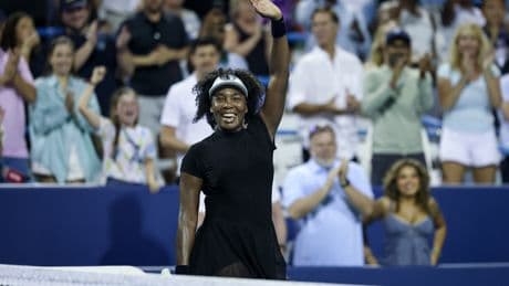 Venus Williams, 45, becomes oldest woman since Martina Navratilova to win singles match