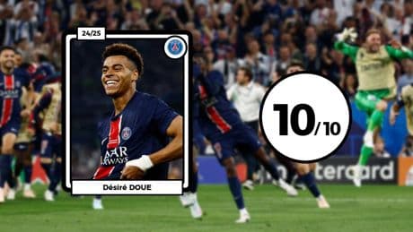 Les notes du PSG face à l’Inter : Doué phénoménal, Vitinha exceptionnel, Dembélé délicieux... dans un collectif magique