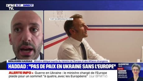 Sommet à la Maison-Blanche: "les Américains seront prêts à participer à ces garanties de sécurité", assure Benjamin Haddad, ministre délégué auprès du ministre de l'Europe et des Affaires étrangères