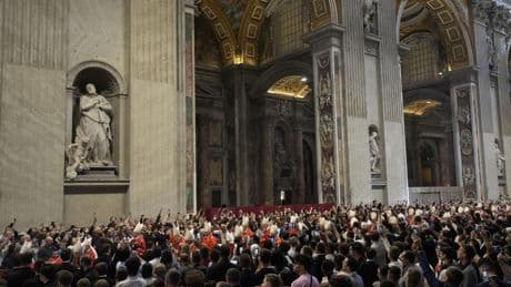 The conclave to elect a new pope officially begins as the doors to the Sistine Chapel close