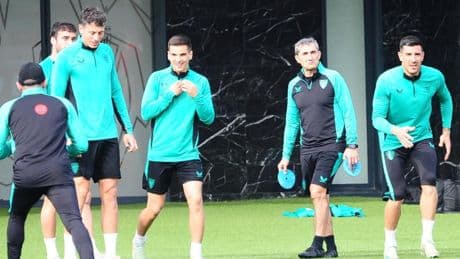 Valverde no descarta a Sancet para la vuelta ante el Manchester United