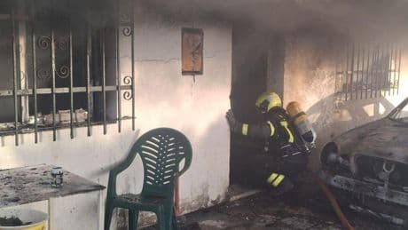 Muere un hombre de unos 60 años en el incendio de su vivienda en una zona rural de Cádiz