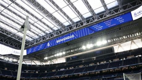 Ambiente desangelado en el Bernabéu