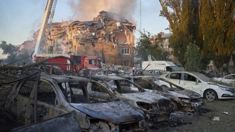 Massive Russian strike on Ukrainian capital kills 15, hurts 48