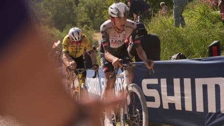 Wout van Aert pips Giro d’Italia leader Isaac Del Toro to victory on stage nine