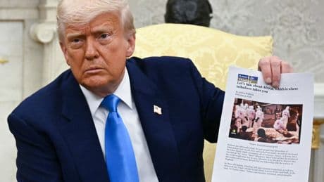 Trump confronted South African president with ‘evidence’ of genocide – here’s what the video really showed
