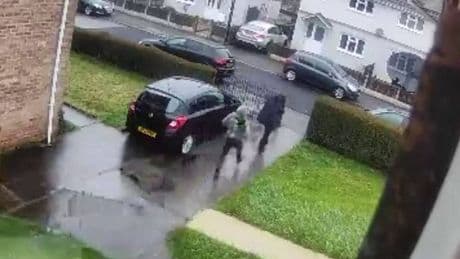 Horror moment man pounces from bushes to slash ex's throat captured on doorbell camera