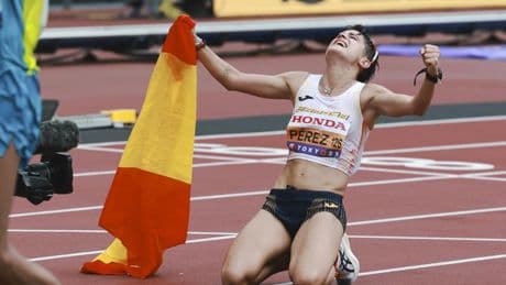 María Pérez, la leyenda de la marcha, gana su tercer oro mundial tras una soberbia exhibición en Tokio