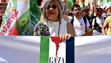 Grande manifestation en Italie contre la guerre à Gaza