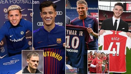 Three flops, two Englishmen and PSG's £363m splurge: Florian Wirtz is set to become the 11th £100m man in football history, so how did the others get on?