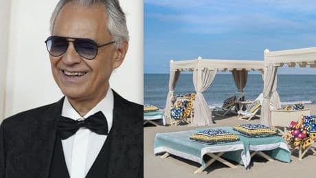 Andrea Bocelli, quanto costa una tenda nel suo stabilimento balneare. Tutti i segreti del miglior beach club d'Italia