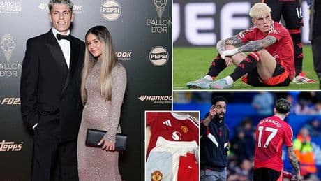 Alejandro Garnacho's partner appears to confirm Man United star's exit with two-word message to fans ahead of clash with Aston Villa - with winger told to find a new club by Ruben Amorim after bitter social media spat