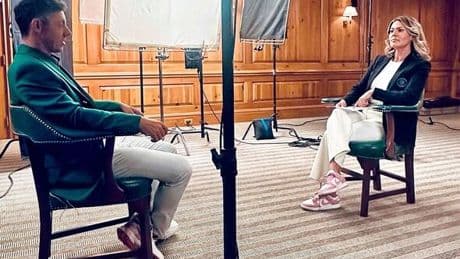 Rory McIlroy's 'unusual' Amanda Balionis interview as he 'skipped' Erica Stoll's name