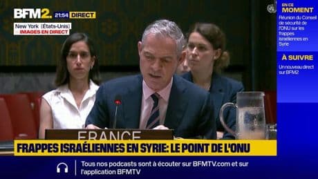 Syrie: "Israël doit mettre fin à ses activités militaires sur le territoire syrien", exhorte Jérôme Bonnafont, représentant de la France à l'ONU