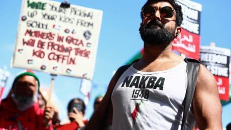 Watch live: Pro-Palestine protesters in London mark Nakba 77th anniversary