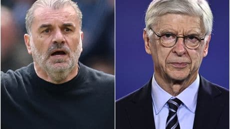 Ange Postecoglou hits back at Arsene Wenger over Europa League claim: 'Spurs does crazy things to people'
