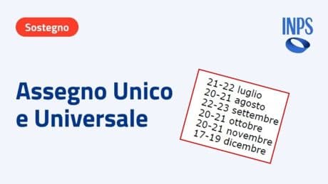 Assegno unico luglio, pagamento il 21 e 22. Date ufficiali del secondo semestre 2025: il calendario fino a dicembre