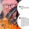 British food blogger branded 'cruel' for cooking 'sacred' Australian crab alive - and then eating the eight kilogram meal on camera