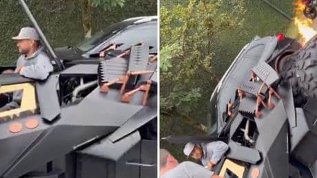 Neymar'ın 1.3 milyon euro'ya aldığı Batmobil elinde patladı, trafiğe çıkmasına izin verilmiyor
