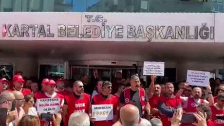 Maaşlarının yarısı yatırılan Kartal Belediyesi işçileri: Alın terimizin karşılığını verin
