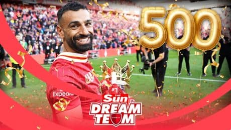 All the incredible stats as Mohamed Salah reaches 500 points in record-breaking Dream Team season