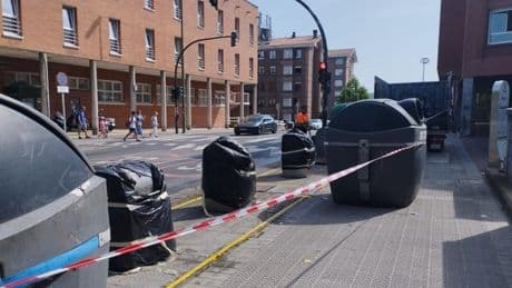 Los contenedores soterrados de Algorta podrán utilizarse después tres meses de retraso