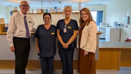 NHS Lanarkshire's chief executive visits Kilbryde Hospice