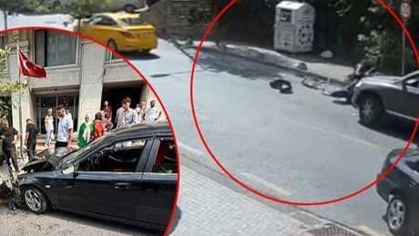 21 günlük şoför dehşeti! Önüne gelen her şeye çarpıp, hamile kadını hastanelik etti