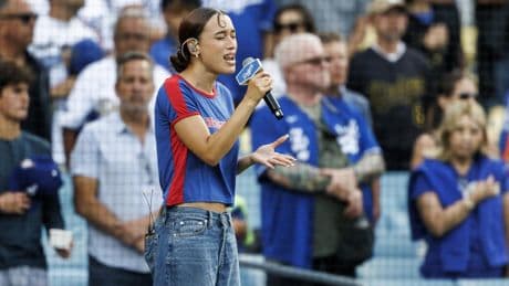 Letters to the Editor: Was it right for Nezza to sing the national anthem in Spanish at Dodger Stadium?