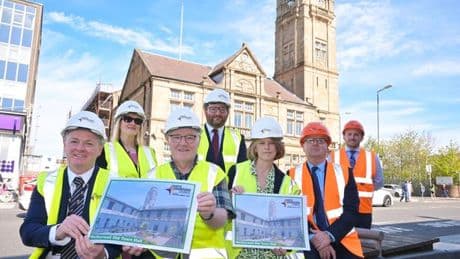 Work underway to transform former Motherwell Town Hall into 20 modern flats