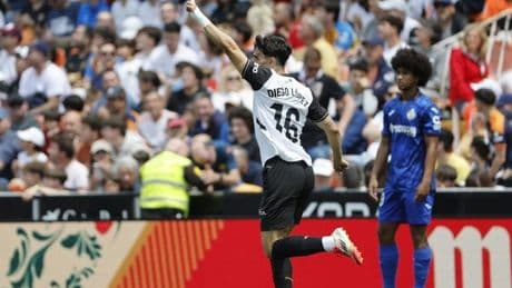 El Valencia gana de forma contundente al Getafe y empieza a creer en Europa