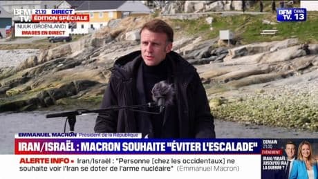 Conflit Israël-Iran: pour Emmanuel Macron, "la prolifération nucléaire iranienne constitue une menace pour Israël et pour nous-mêmes"