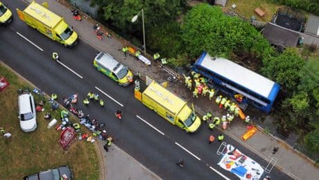 Eastleigh bus crash live: Multiple school students injured when double-decker crashes into River Itchen